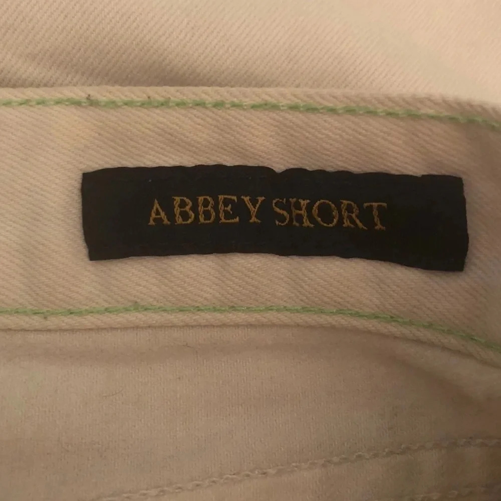Lucky BRAND Sz 12/31 Cream "Abbey Double Roll Shorts" Women's Jeans Shorts - Picture 4 of 7